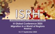 3rd ISRH Global Conference: ‘Migration in a World of Regions’ (webinar)