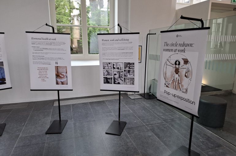 Pop-up Exposition and Conversation Piece – The Circle redrawn, Women at Work