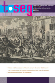 New issue of TSEG – The Low Countries Journal of Social and Economic History out now