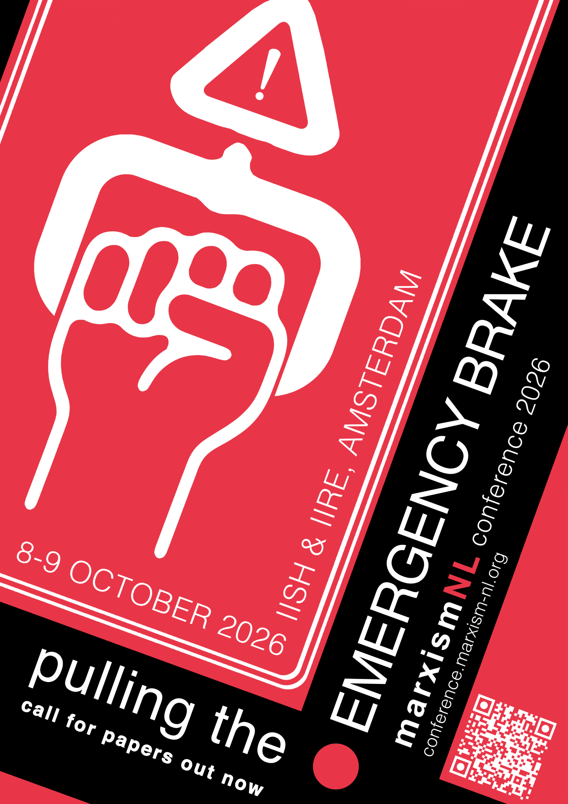 Call for papers and panels: MarxismNL Conference 2026: ‘Pulling the Emergency Brake’ – EXTENDED deadline 5 June 2026